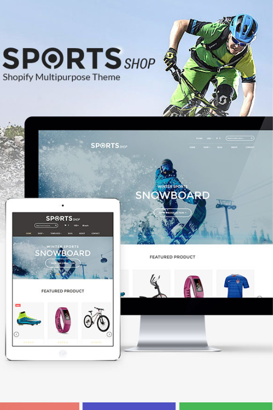 Download Bootstrap Shopify Theme Winter Sports & Outdoors - Top 10 Shopify Themes for Your Outdoors Store