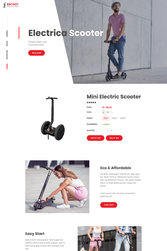 Download Escoot - Single Product Shopify Theme - Best Shopify Themes for One Page Shopify store