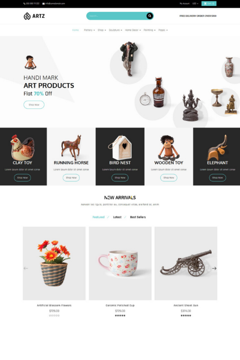 Top 10 Shopify Premium Themes For Artists 2020 Setup Your Art Store